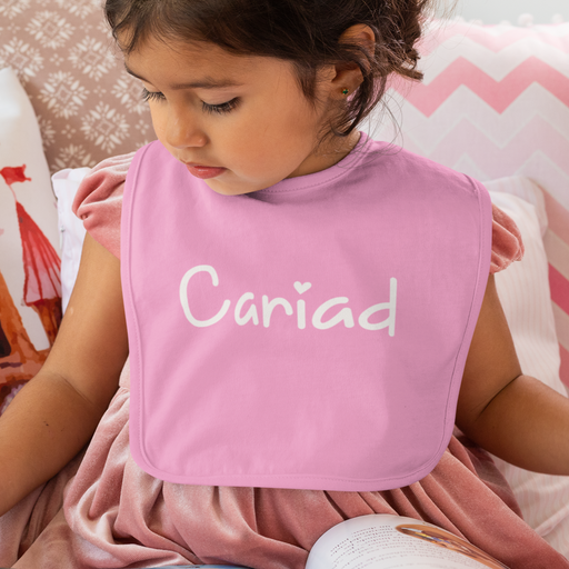 Cute Cariad - Welsh Baby Bib (Love)