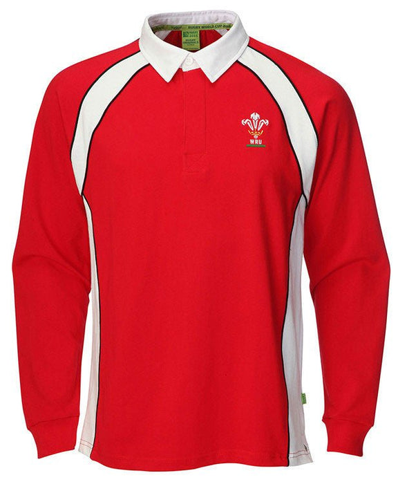 BARGAIN BASEMENT - Mens Wru Welsh Rugby Shirt - Long Sleeve - Giftware Wales