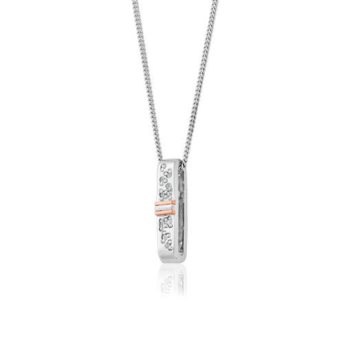 Cariad Sparkle White Topaz Drop Pendant by Clogau® - Giftware Wales