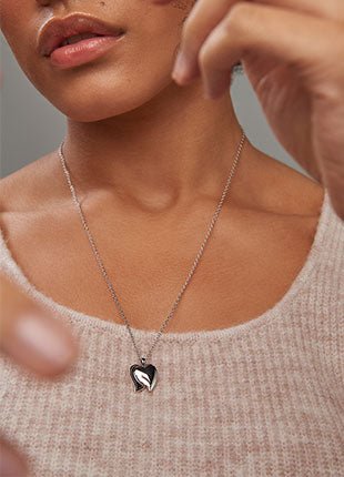 Cwtch Double Heart Drop Pendant by Clogau® - Giftware Wales