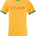 Cymru Old School Script Retro Football T-Shirt (YELLOW) - Giftware Wales