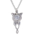 Elvish Star Pendant Clear Crystal - By St Justin (Sp311C) - Giftware Wales