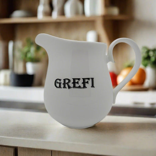 Grefi Jug - Welsh Gravy Jug - Giftware Wales