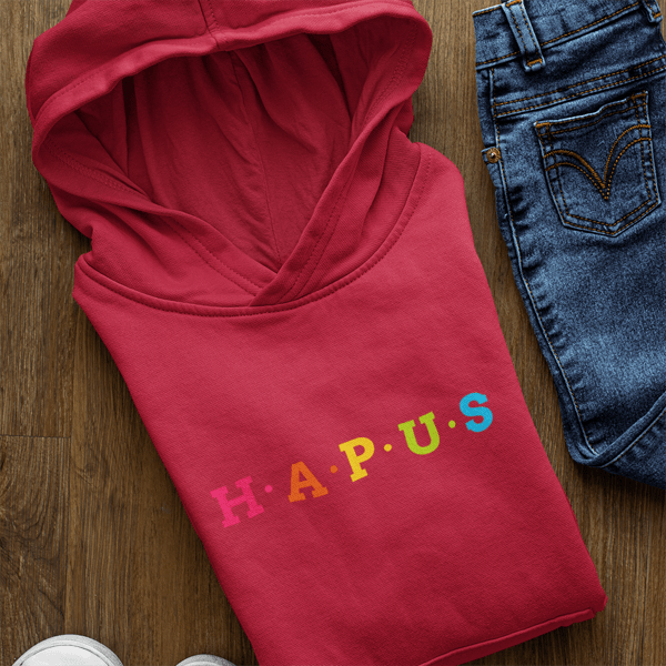 Hapus Welsh Language - Girls Hoodie - Giftware Wales