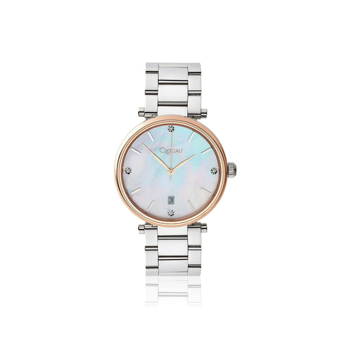 Ladies Classic Mother of Pearl Stainless Steel Watch - Giftware Wales