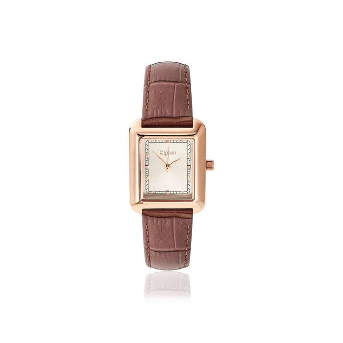 Ladies Timeless Rose Gold Plated Stainless Steel Watch - Giftware Wales
