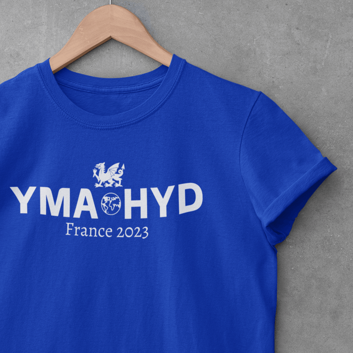 Ladies Yma o Hyd RWC 2023 T-Shirt - Giftware Wales