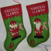 Nadolig Llawen - Glitter Knitted Stocking (R&G) - Giftware Wales