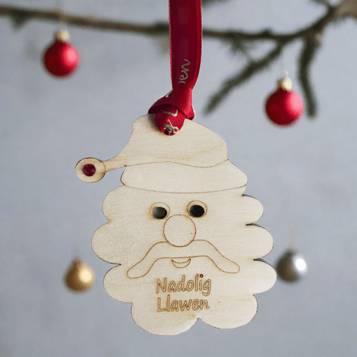 Nadolig Llawen Welsh - Father Christmas Hanger - Giftware Wales