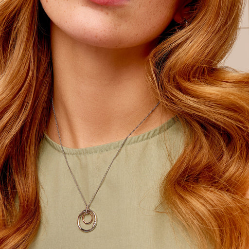 Ripples Double Hoop Pendant - by Clogau® - Giftware Wales