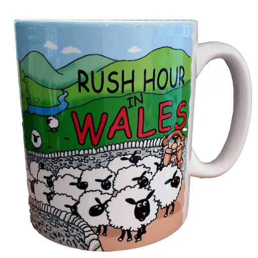 Rush Hour in Wales - Welsh Mug - Giftware Wales