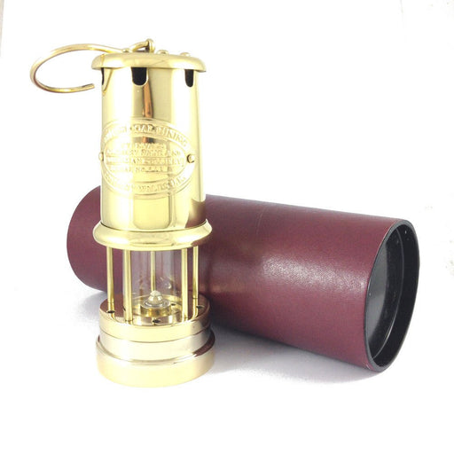 SPECIAL OFFER Welsh Miners Lamp - Vintage Brass (Large) - Giftware Wales