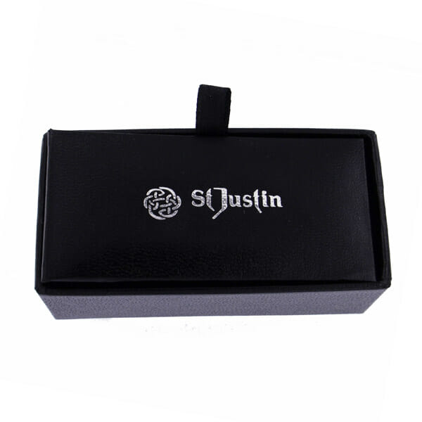 St. Justin Celtic Knot T-Bar Cufflinks - (Cc128T) - Giftware Wales