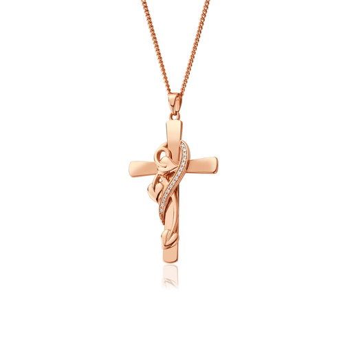 Tree of Life 1854 Diamond Cross Pendant by Clogau® - Giftware Wales