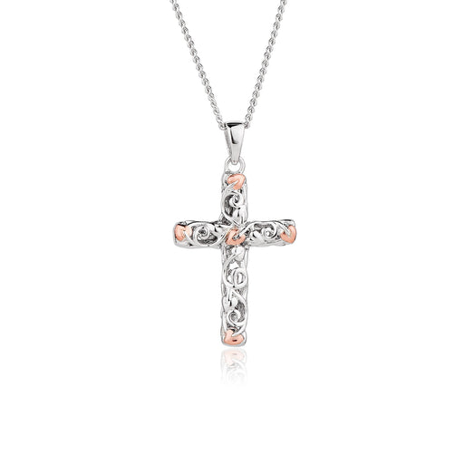 Tree of Life® Silver Cross Pendant - by Clogau® - Giftware Wales