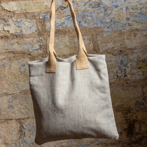 Tweed Shopper Bag Herringbone Pebble by Tweedmill®