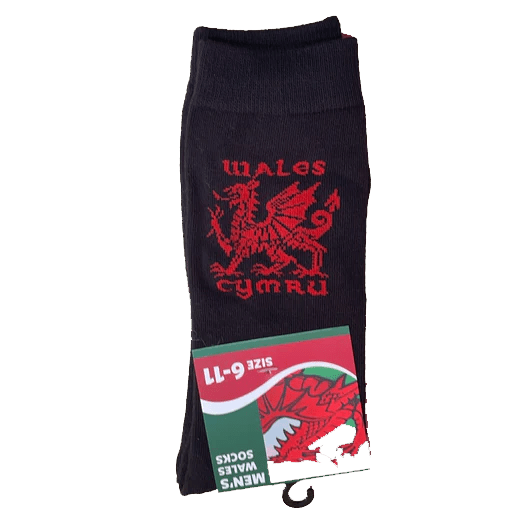 Welsh Dragon Cymru Wales Socks - Giftware Wales