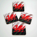 Welsh Flag Coasters set 4 - Giftware Wales