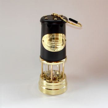 Welsh Miners Lamp - Vintage Black (Large) - Giftware Wales