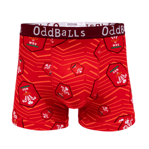 Welsh Rugby Union - Home - Mens Boxer Shorts - Giftware Wales