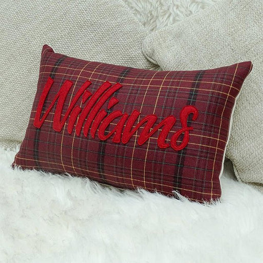 Williams Welsh Tartan Cushion - Moose & Co - Giftware Wales