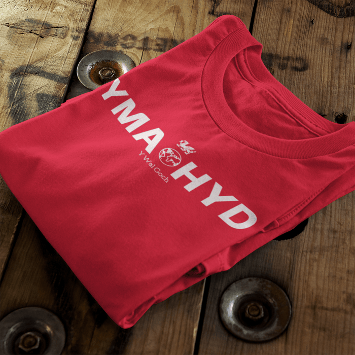 Yma o hyd Y Wal Goch - Dragon T Shirt (Colour Choice) - Giftware Wales