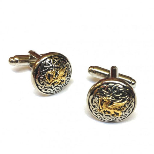 A. E. Williams Celtic Knot With Dragon Cufflinks (3877)