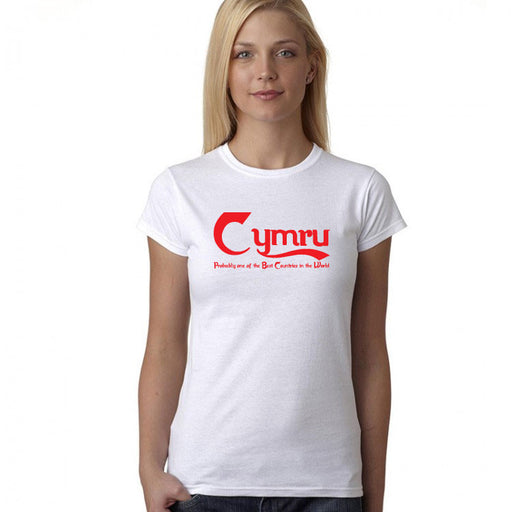 CYMRU - Best Country in the World - Women's Tee (White)