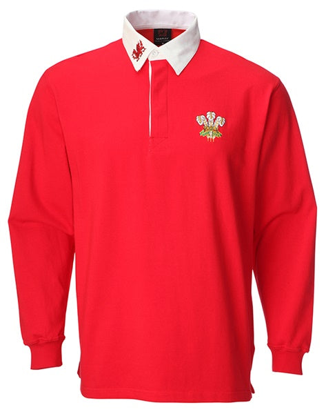 Welsh Rugby Shirt - Long Sleeve Retro