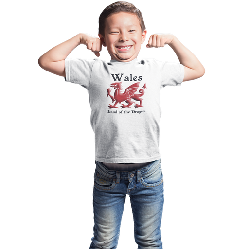 Land of the dragon - Kids Welsh T-Shirt