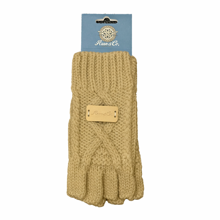 Aran Ladies Fingerless Gloves