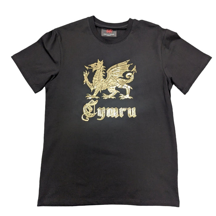 New Cymru Gold Foil T-Shirt