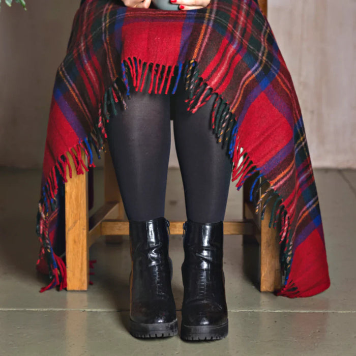 Balmoral Wool Knee Blanket/Throw Stewart Royal Tartan