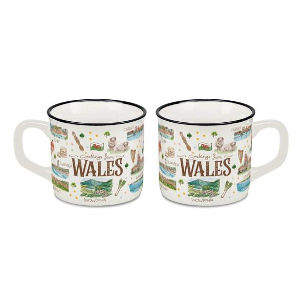 Small Porcelain Mug Wales Aquarelle