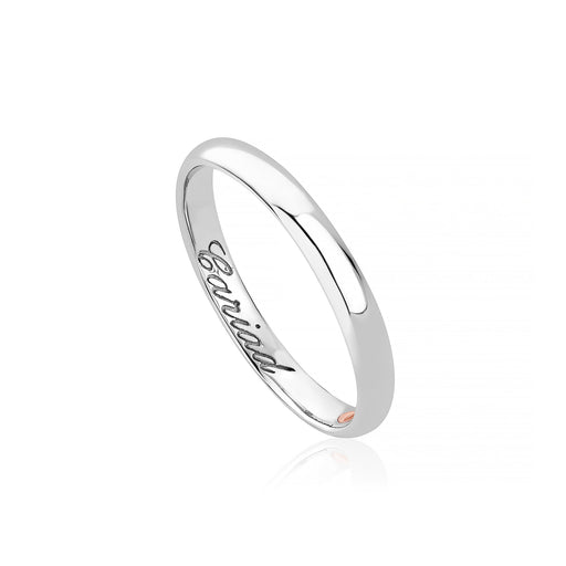 3mm Windsor Wedding Ring by Clogau® White Gold 9ct - Giftware Wales