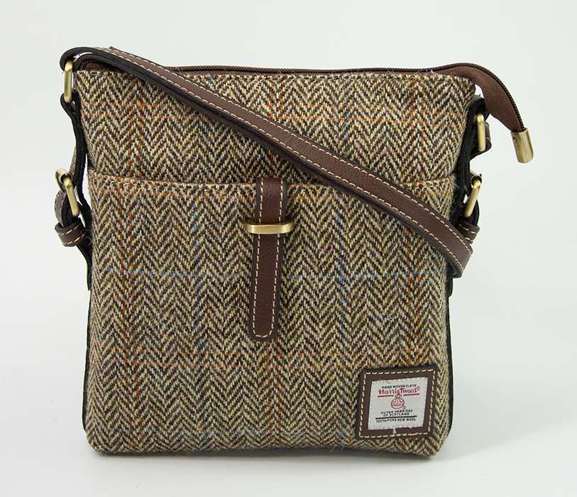 Harris Tweed Ladies Crossbody Bag 7/Brown