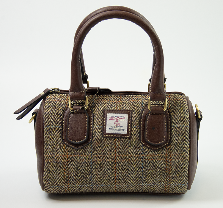 Harris Tweed Ladies Hand Bag 7/Brown