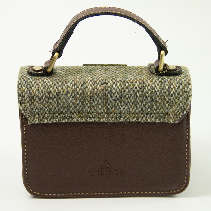 Harris Tweed  Baby Satchel Bag 13/Brown