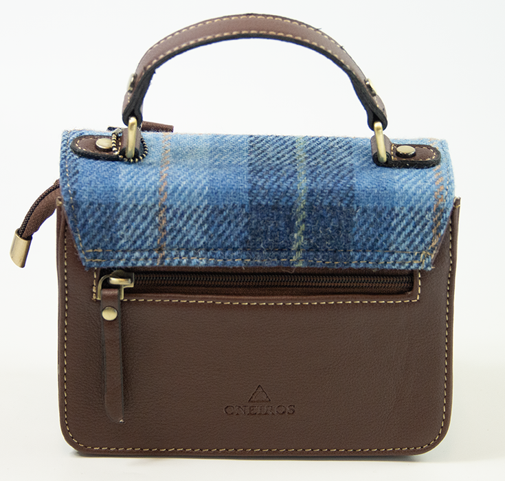 Harris Tweed Mini Satchel Bag 2/Brown