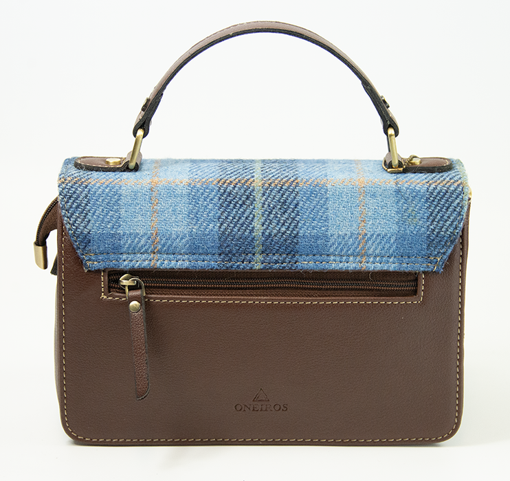 Harris Tweed Medium Satchel Bag 2/Brown