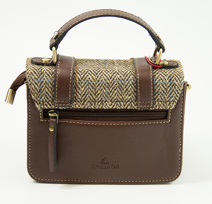 Harris Tweed Baby Satchel Bag 7/Brown