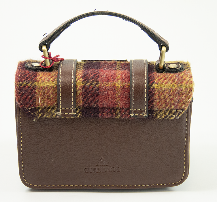 Harris Tweed Baby Satchel Bag DPX-07/Brown