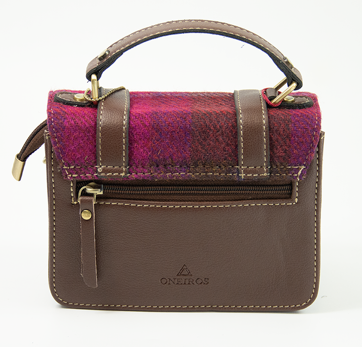 Harris Tweed Mini Satchel Bag 1/Brown