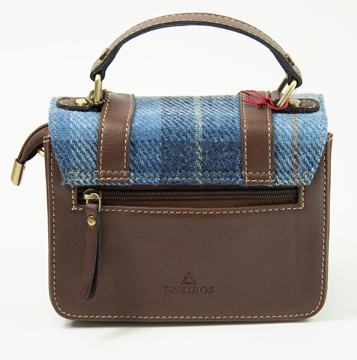 Harris Tweed Mini Satchel Bag 2/Brown
