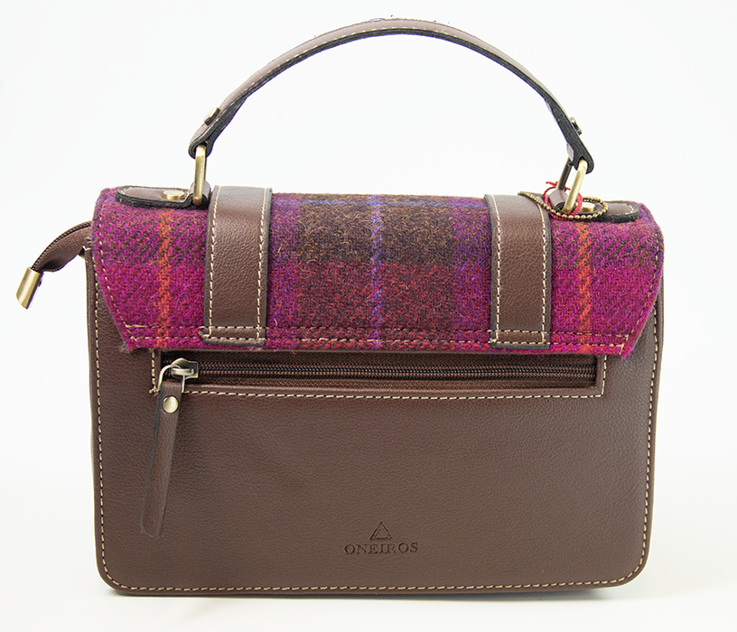 Harris Tweed Medium Satchel Bag 1/Brown