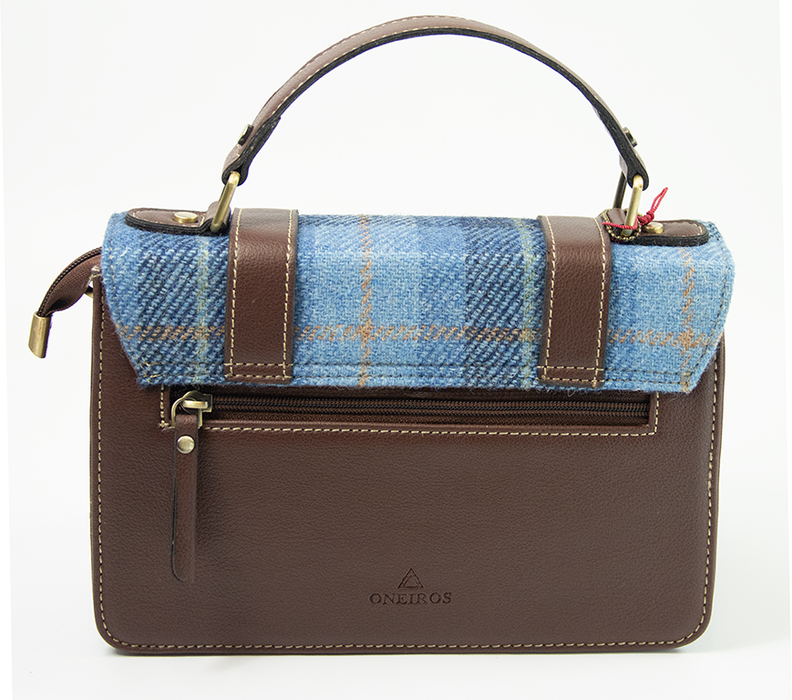 Harris Tweed Medium Satchel Bag 2/Brown