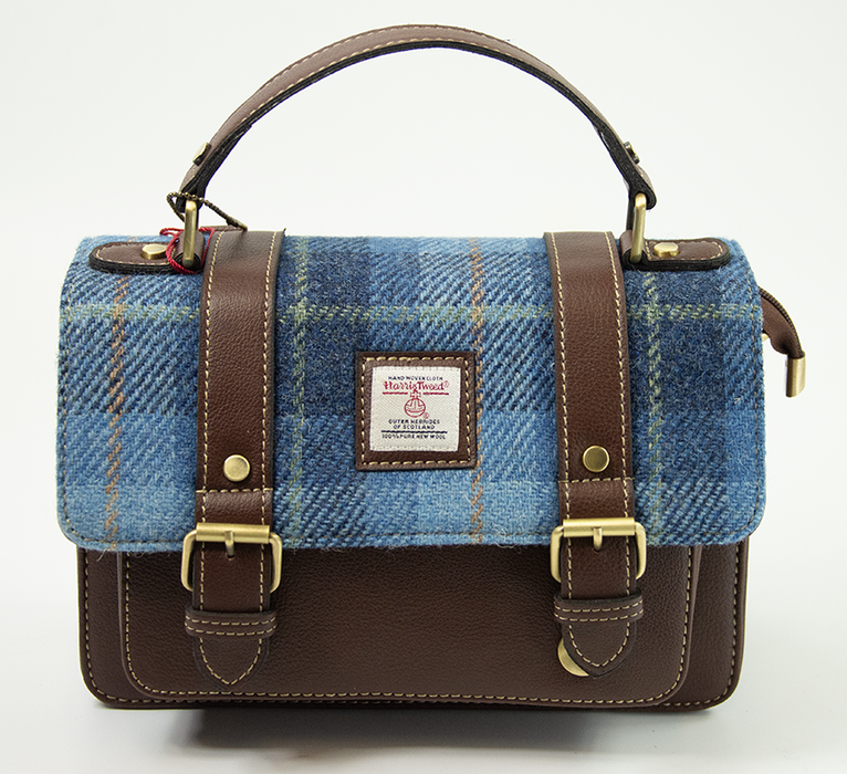 Harris Tweed Medium Satchel Bag 2/Brown