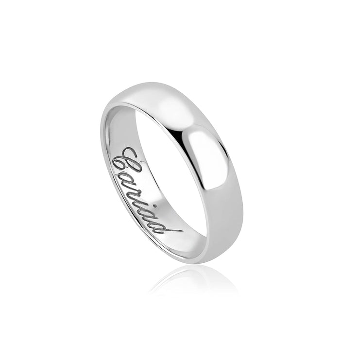 5mm Windsor Wedding Ring by Clogau® White Gold 18ct Mens - Giftware Wales