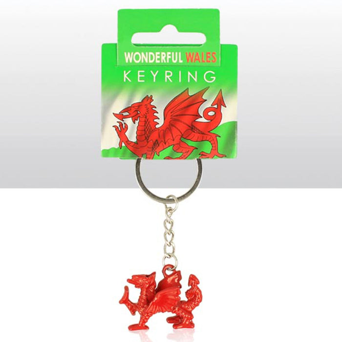 Wales Dragon Metal Die Cast Keyring