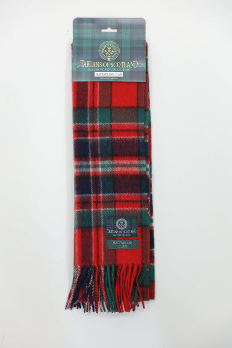 Tartans of Scotland Scarves | Traditional Scottish Tartan Patterned Scarves Celebrating Heritage & Clan Identity | Soft, Warm & Timeless Accessories for Everyday Wear, Gifting, Travel & Cultural Pride
